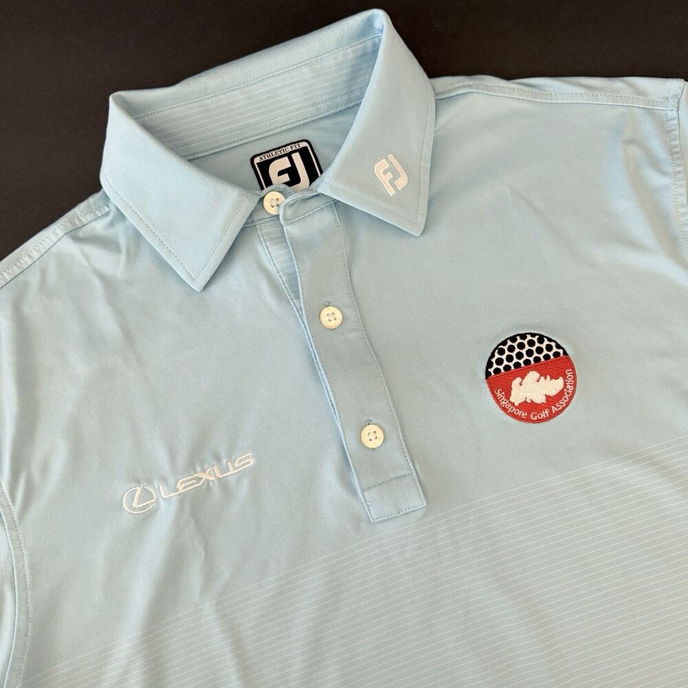 FootJoy James Leow Tour Issue Polo Shirt M Singapore Golf Association SGA